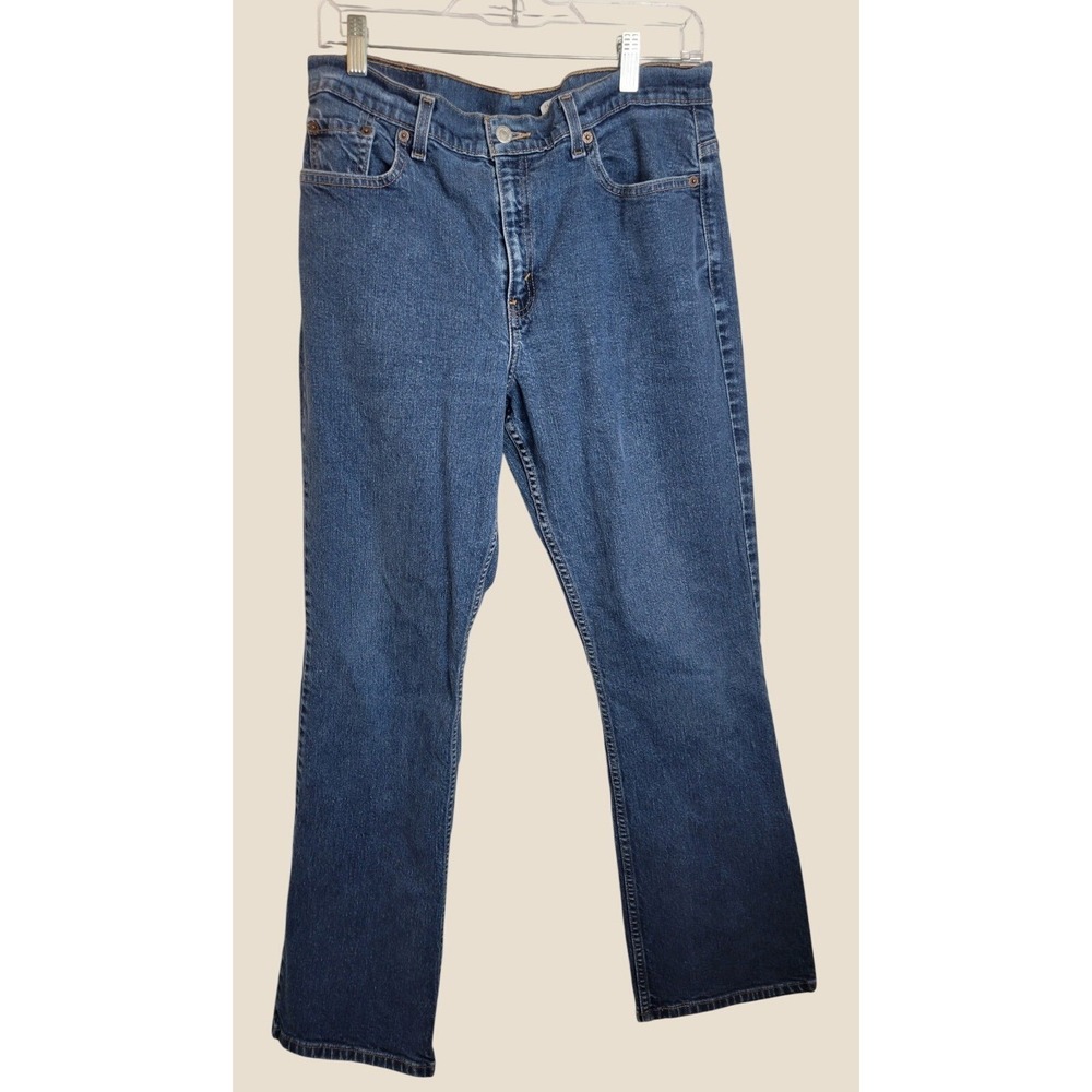 Levi's 515 Jeans Bootcut Hi-Rise Y2K Minimalist Stretch Denim Med Wash 14 Miss